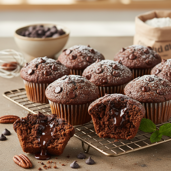 Decadent Gluten-Free Chocolate Chip Muffins recipe