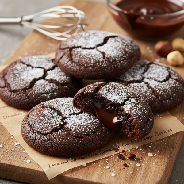 Decadent Gluten-Free Chocolate Fudge Cookies recipe