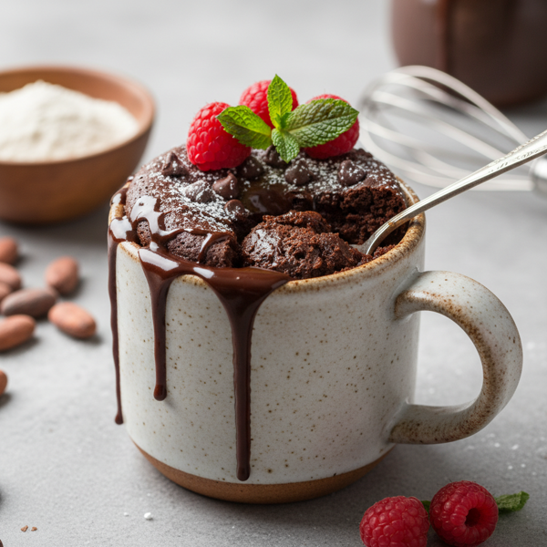 Decadent Gluten-Free Chocolate Mug Cake recipe
