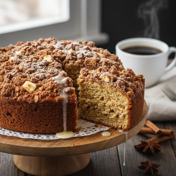 Decadent Gluten-Free Cinnamon Streusel Coffee Cake recipe