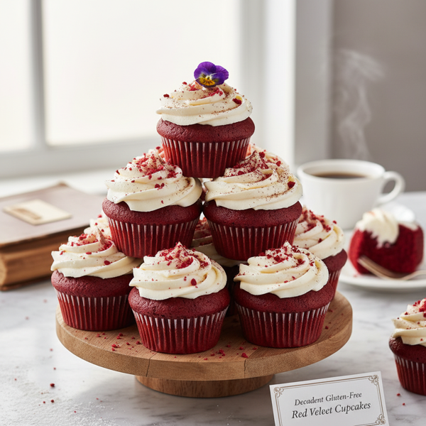 Decadent Gluten-Free Red Velvet Cupcakes recipe