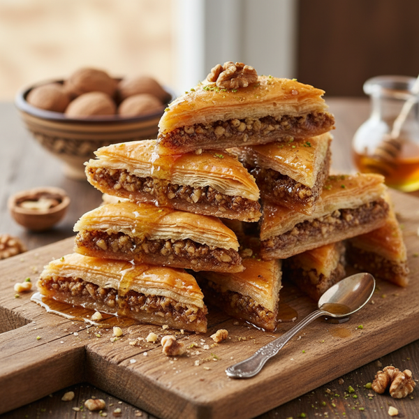 Decadent Greek Walnut Baklava recipe
