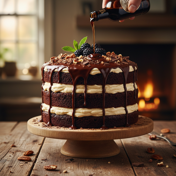 Decadent Guinness Chocolate Layer Cake recipe
