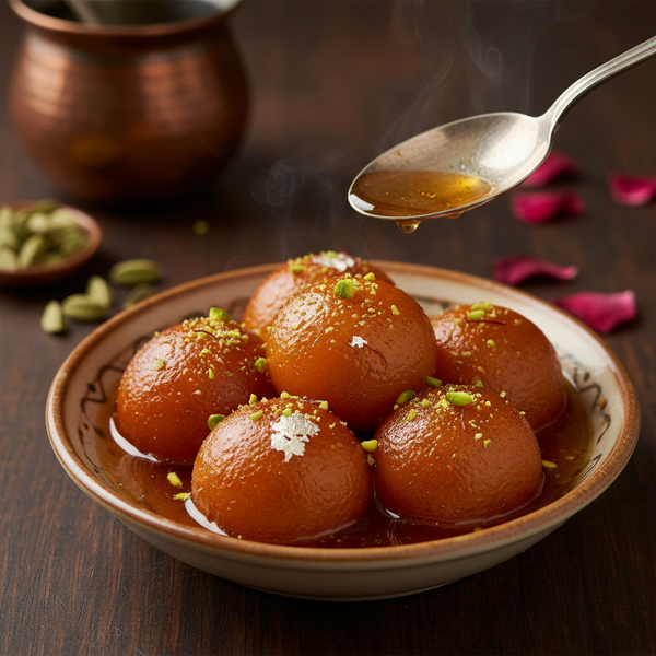 Decadent Gulab Jamun Balls recipe