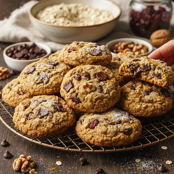 Decadent Harvest Oatmeal Chocolate Chip Cookies recipe