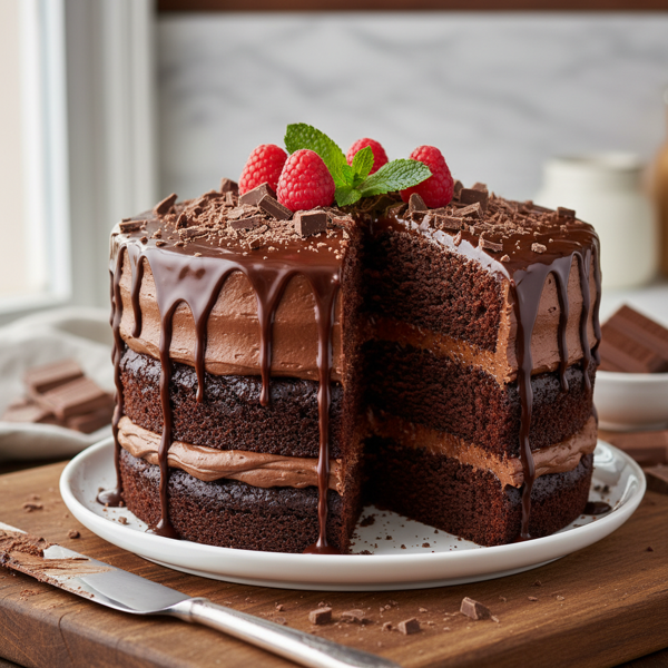 Decadent Hershey's Chocolate Layer Cake recipe