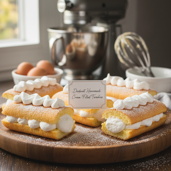 Decadent Homemade Cream-Filled Twinkies recipe