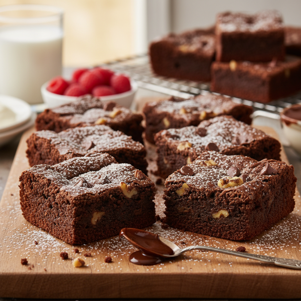 Decadent Homemade Fudge Brownies recipe