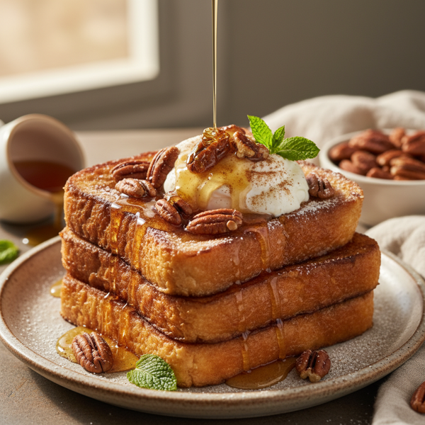 Decadent Honey Pecan French Toast Delight recipe
