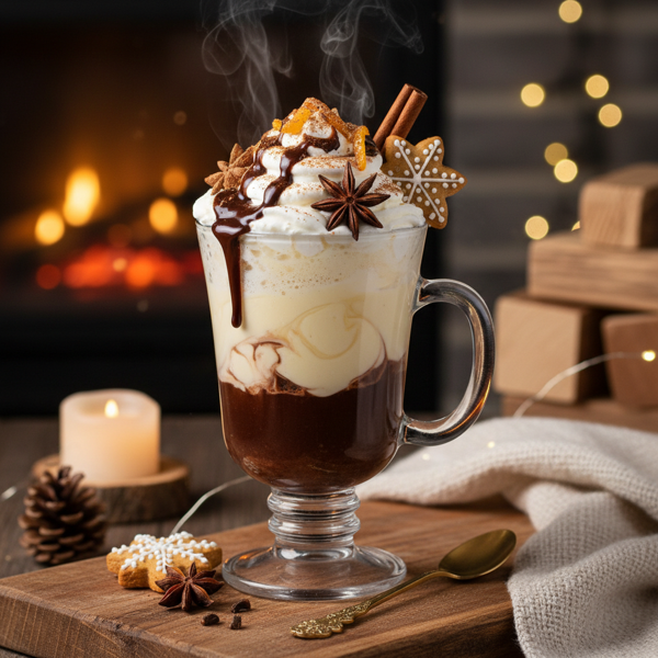Decadent Hot Chocolate Eggnog Delight recipe