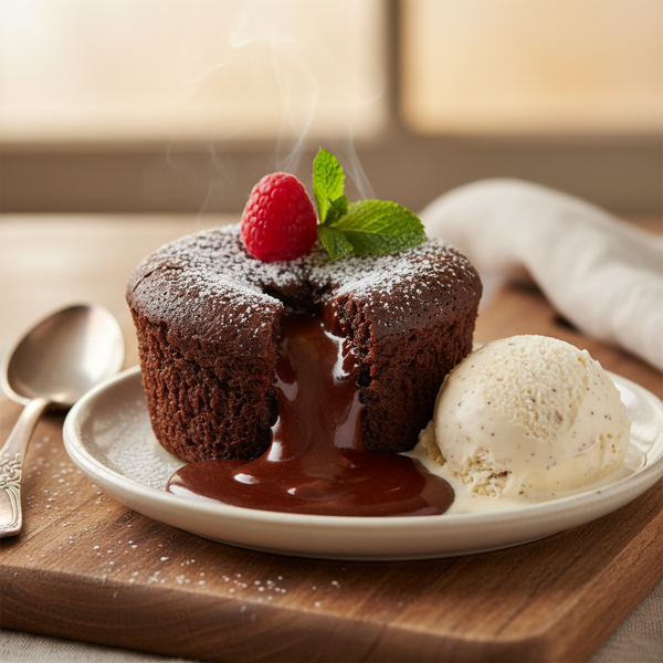 Decadent Hot Fudge Lava Cake recipe