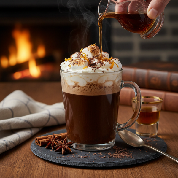 Decadent Hot Rummy Chocolate Delight recipe