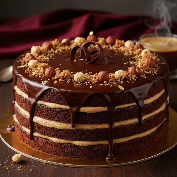 Decadent Hungarian Chocolate Hazelnut Torte recipe