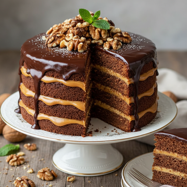 Decadent Hungarian Walnut Layer Cake recipe