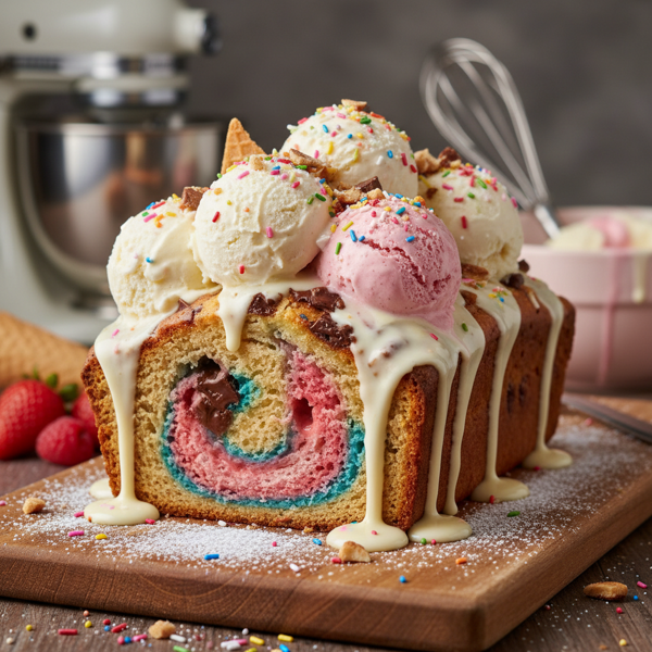 Decadent Ice Cream Bread recipe