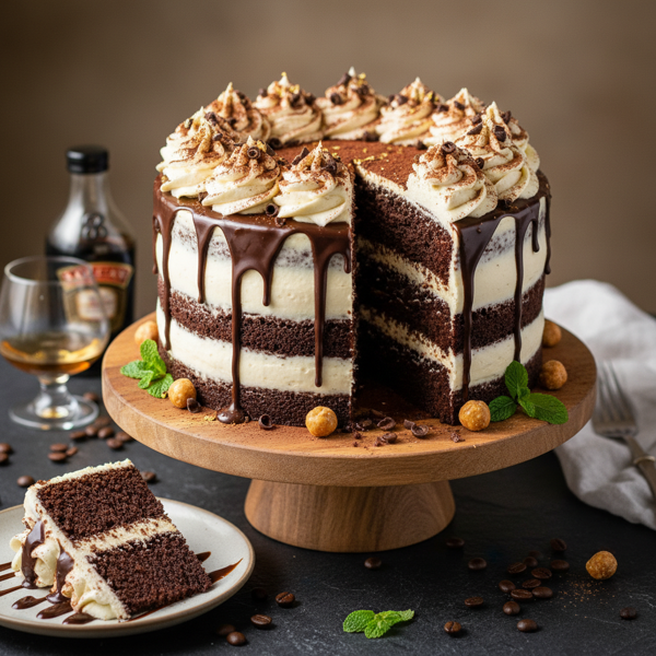 Decadent Irish Cream Layer Cake recipe