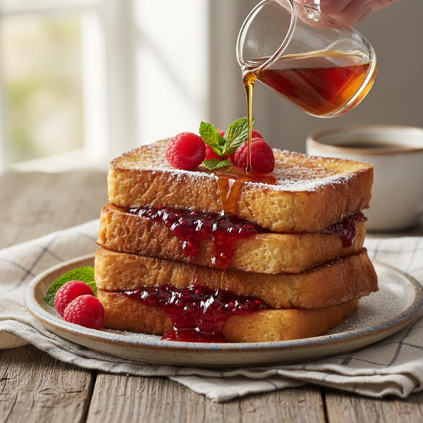 Decadent Jam-Filled French Toast recipe
