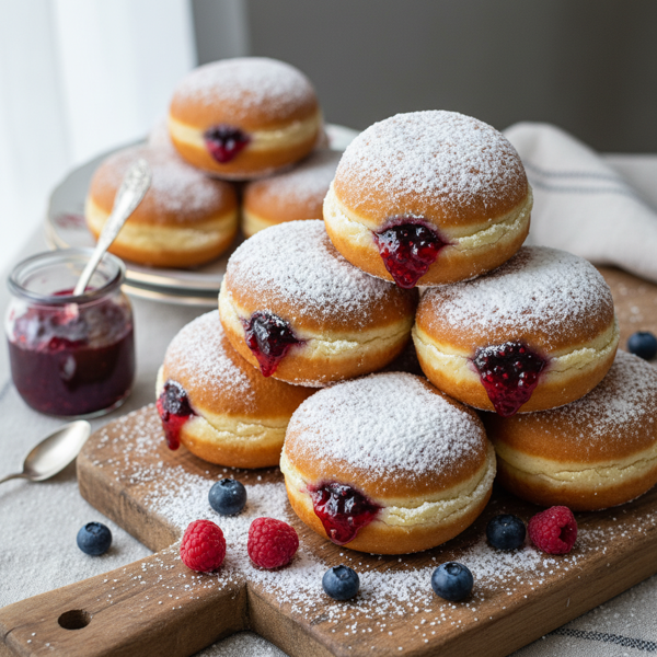 Decadent Jelly-Filled Doughnuts recipe
