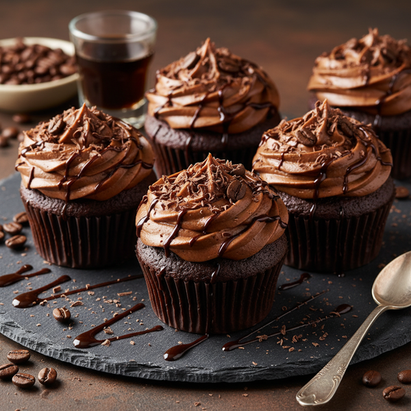 Decadent Kahlua Chocolate Cupcakes recipe