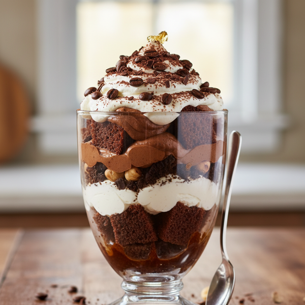 Decadent Kahlua Chocolate Delight Trifle recipe