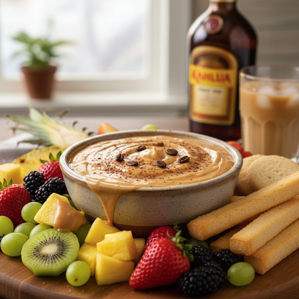 Decadent Kahlua Fruit Dip recipe