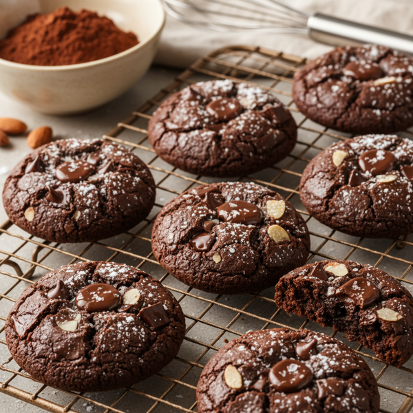 Decadent Keto Chocolate Brownie Cookies recipe