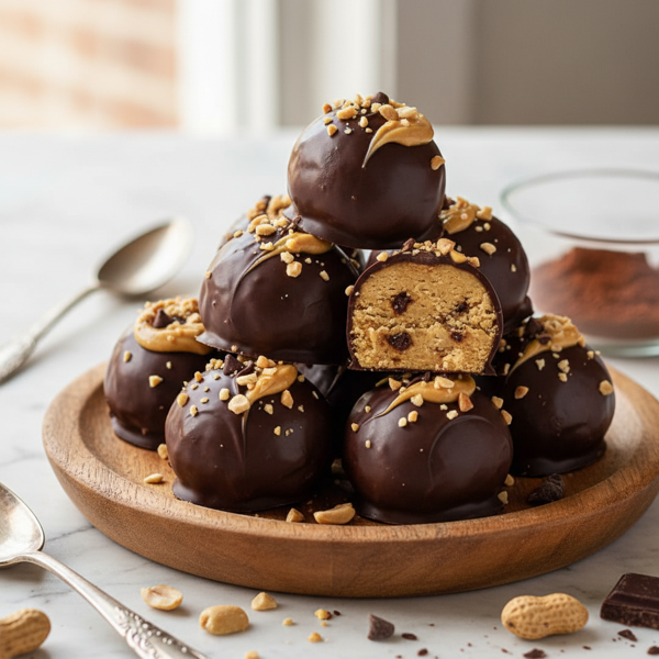 Decadent Keto Chocolate Peanut Butter Truffles recipe