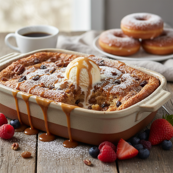 Decadent Krispy Kreme Bread Pudding recipe