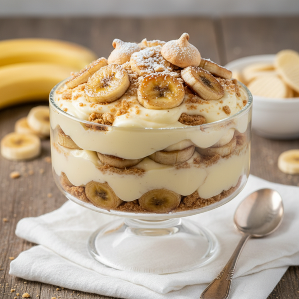 Decadent Layered Banana Pudding recipe