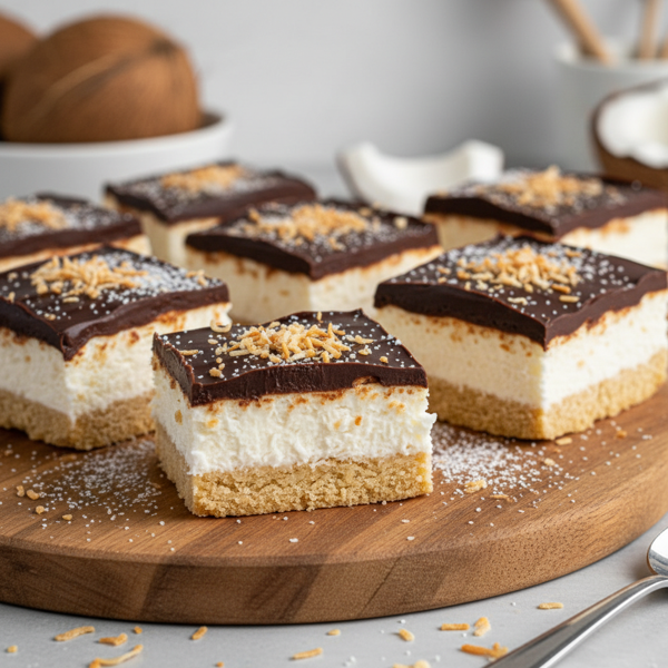 Decadent Layered Coconut Bliss Bars recipe