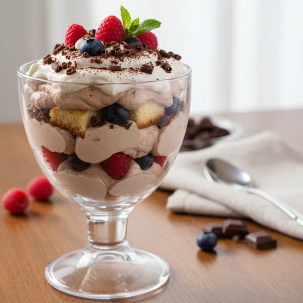 Decadent Light Chocolate Trifle recipe