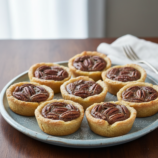 Decadent Light Pecan Tassies with Cream Cheese Crust recipe