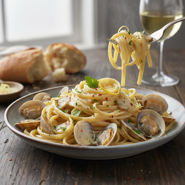 Decadent Linguine with Luxurious Clam Cream Sauce recipe