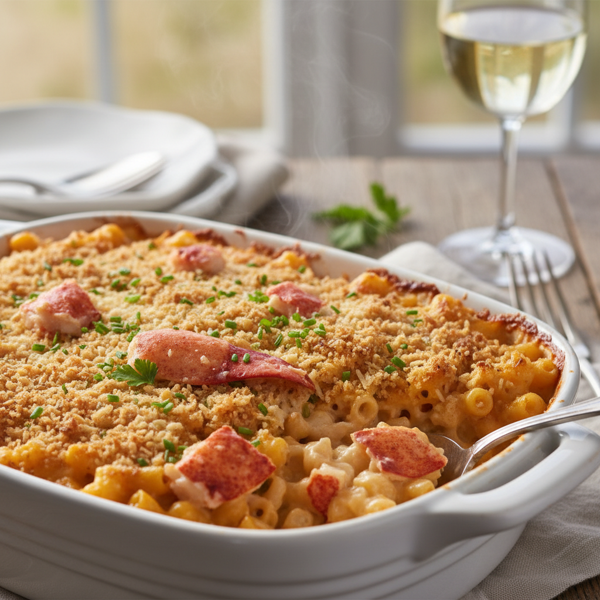 Decadent Lobster Mac & Cheese Bake recipe