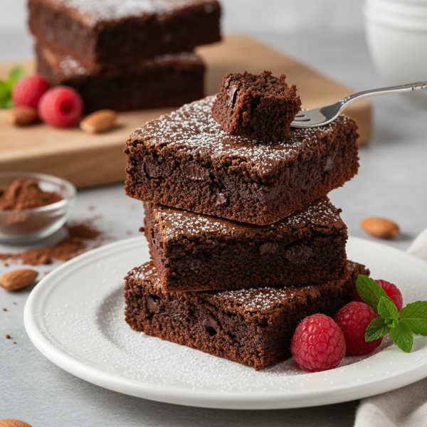 Decadent Low-Fat Chocolate Brownies recipe