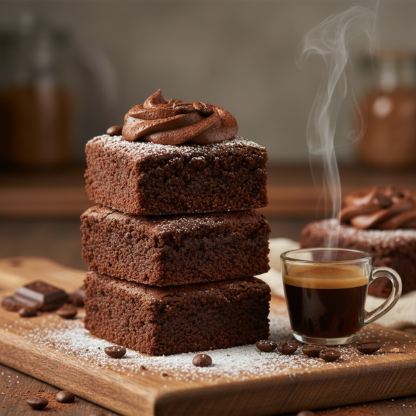 Decadent Low-Fat Chocolate Espresso Brownies recipe