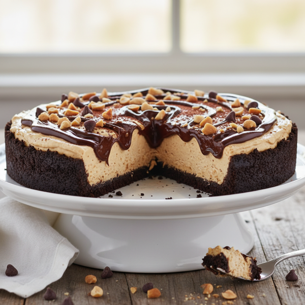 Decadent Low-Fat Peanut Butter Chocolate Delight Pie recipe