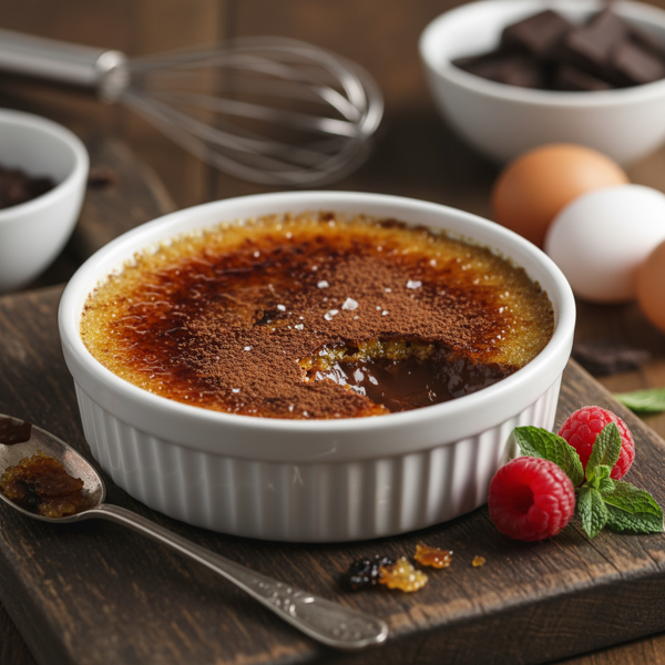 Decadent Low Carb Chocolate Crème Brûlée recipe