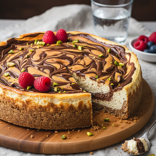 Decadent Low Carb Swirled Cheesecake recipe