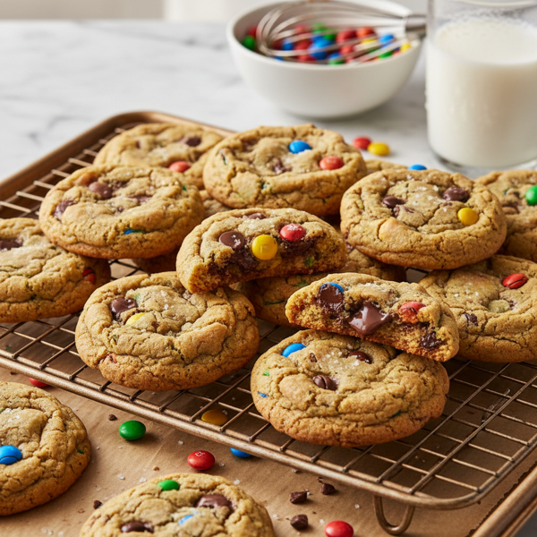 Decadent M&M Bliss Cookies recipe
