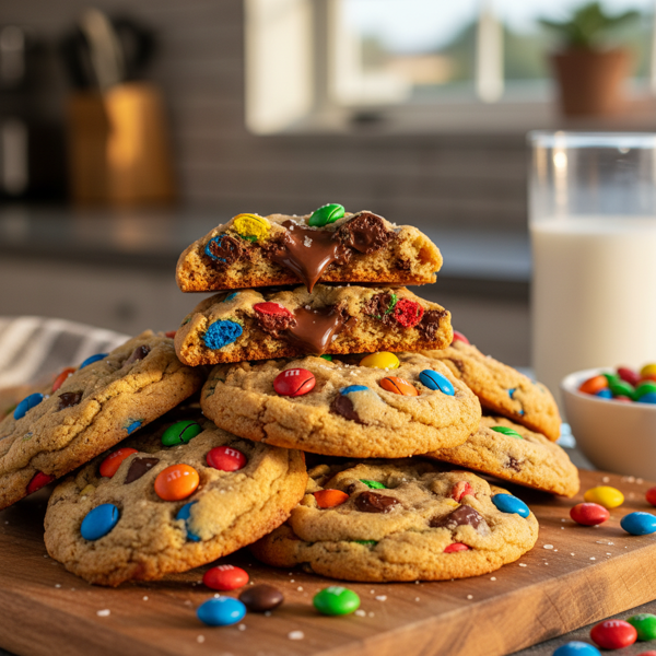 Decadent M&M Cookies recipe