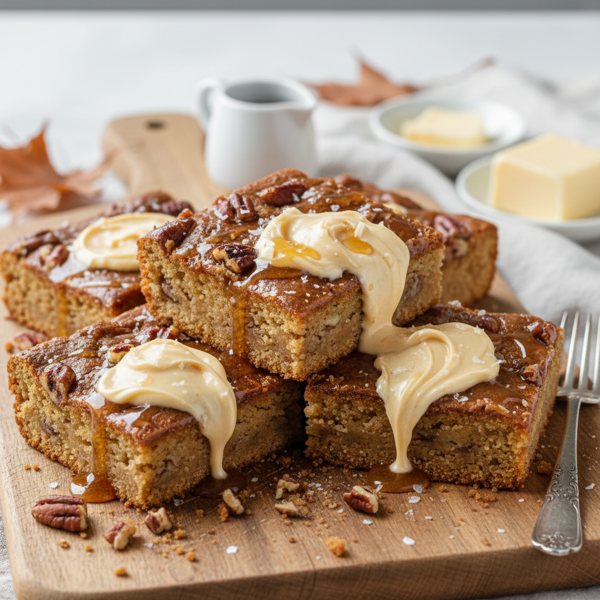 Decadent Maple Butter Blondie Delight recipe