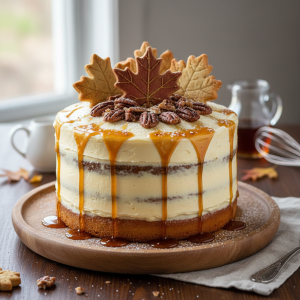 Decadent Maple Delight Cake with Maple Buttercream Frosting recipe