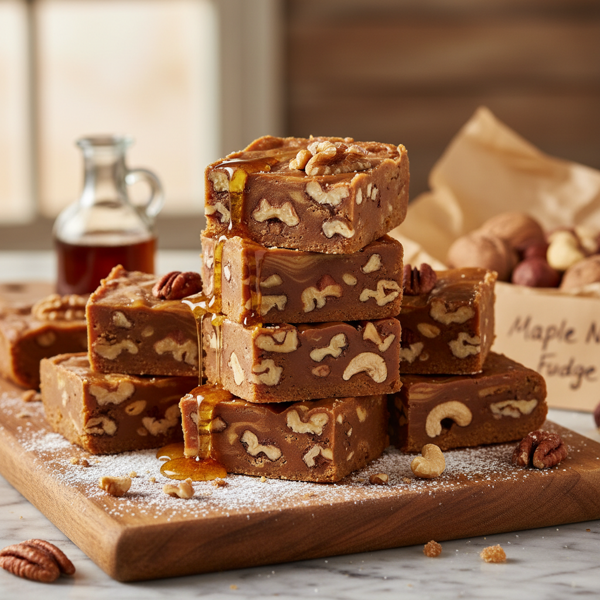 Decadent Maple Nut Fudge recipe