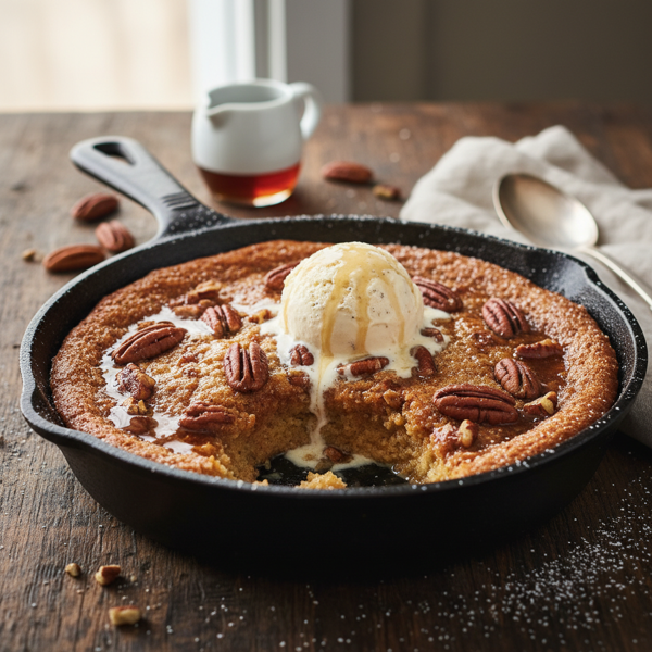 Decadent Maple Pecan Pudding Cake recipe