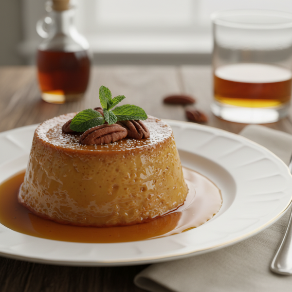 Decadent Maple Whiskey Flan recipe