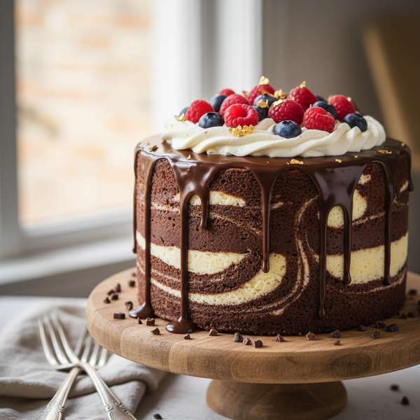 Decadent Marble Swirl Cake recipe