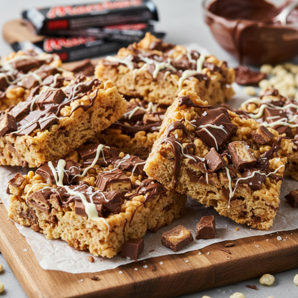 Decadent Mars Bars Rice Krispies Treats recipe