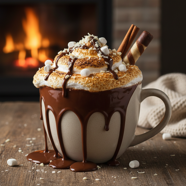 Decadent Marshmallow Fluff Hot Chocolate recipe