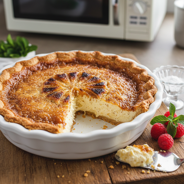 Decadent Microwave Sugar Cream Pie recipe